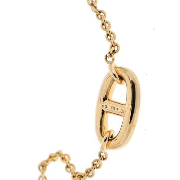 Hermes 18K Rose Gold Farandole Chain Bracelet - Picture 2 of 5